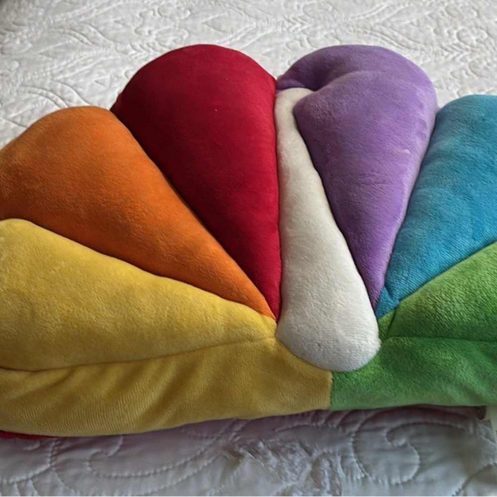 Multicolor Rainbow Pillow